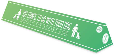 Gift Republic Krasposter - 100 Dingen om te doen met je hond