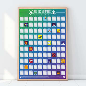 Gift Republic Krasposter - 100 Kinderactiviteiten