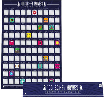 Gift Republic Krasposter - 100 Sci-Fi Films