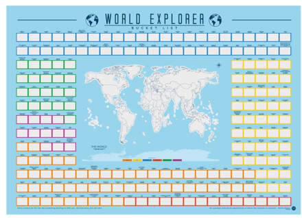 Gift Republic Krasposter - Wereldverkenner