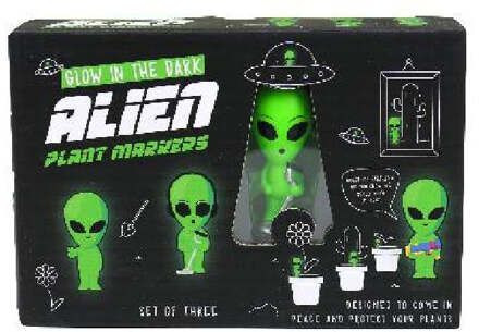 Gift Republic Plantenpot decoratie - Alien Multicolor