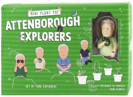Gift Republic Plantenpot decoratie - Attenborough Explorers