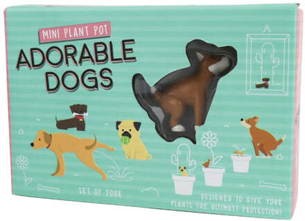 Gift Republic Plantenpot decoratie - Schattige Honden