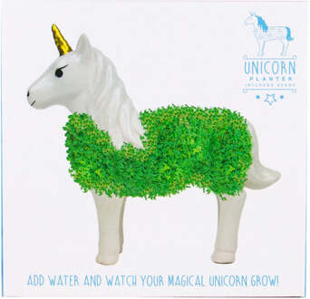 Gift Republic Plantenpot met chiazaden - Eenhoorn Multicolor