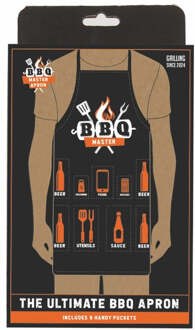 Gift Republic Schort - BBQ-meester Antraciet