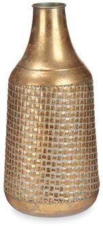 Giftdecor Bloemenvaas Antique Roman - goud - metaal - D21 x H44 cm