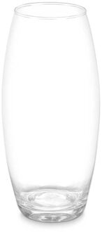 Giftdecor Bloemenvaas basic - transparant glas - D16 x H30 cm - cilinder vaas - boeketvaas - 5 liter