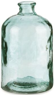 Giftdecor Bloemenvaas Primavera - transparant - gerecycled glas - D18 x H31 cm - Vazen