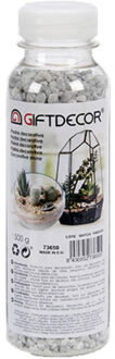 Giftdecor Decoratie steentjes/kiezeltjes fijn lichtgrijs 500 gram