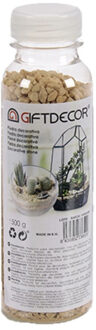 Giftdecor Decoratie steentjes/kiezeltjes fijn naturel bruin 500 gram