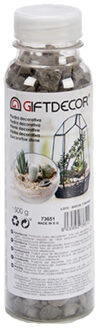 Giftdecor Decoratie steentjes/kiezeltjes fijn zwart 500 gram