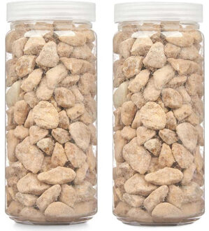 Giftdecor decoratie stenen/steentjes/kiezels - naturel - 10-20 mm steentjes - 1400 gram