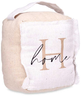 Giftdecor Deurstopper - 1 kilo - beige - canvas - Home - 14,5 x 16 x 19 cm - Deurstoppers