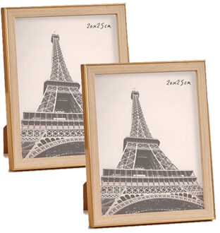 Giftdecor Fotolijstje - 3x stuks - goud - 23 x 28 cm - geschikt voor een foto van 20 x 25 cm