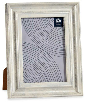 Giftdecor Fotolijstje voor 13 x 18 cm foto - hout/zilver glans - Klassiek - frame 19 x 24 cm