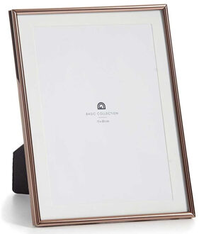 Giftdecor Fotolijstje voor 15 x 20 cm foto - koper - metaal - frame 23 x 28 cm - passe partout