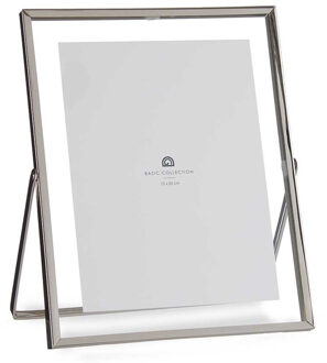 Giftdecor Fotolijstje voor 15 x 20 cm foto - zilver - metaal - Modern - frame 20 x 25 cm - staand