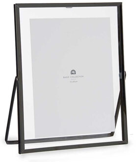 Giftdecor Fotolijstje voor 15 x 20 cm foto - zwart - metaal - Modern - frame 20 x 25 cm - staand