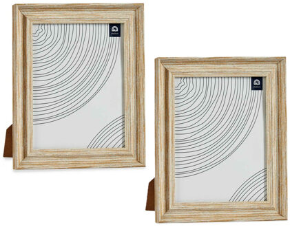 Giftdecor Fotolijstje voor 20 x 25 cm foto - 2x - hout - Klassiek - frame 26 x 31 cm