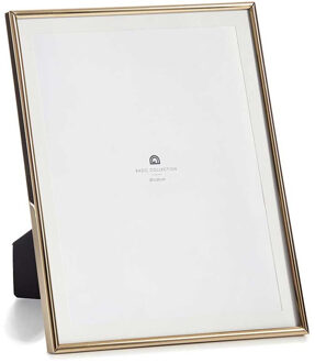 Giftdecor Fotolijstje voor 20 x 25 cm foto - goud - metaal - frame 23 x 28 cm - passe partout