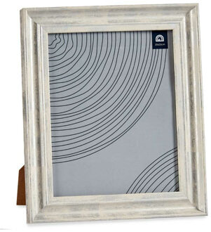 Giftdecor Fotolijstje voor 20 x 25 cm foto - hout/zilver glans - Klassiek - frame 26 x 31 cm