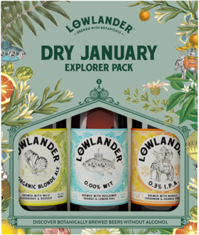 Giftpack Dry January Alcoholvrij 3-bottles 3x33cl