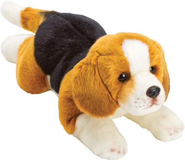 Gifts pluche knuffel hond - Beagle - 34 cm - honden knuffeldieren - Knuffel huisdieren Multikleur