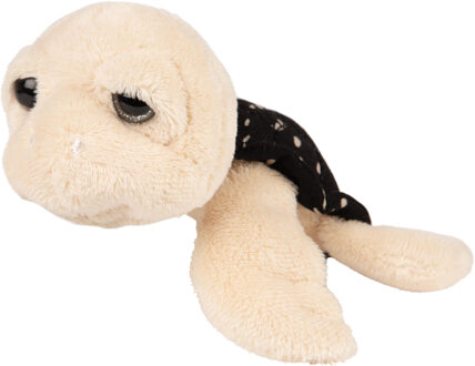 Gifts pluche zeeschildpad Jules knuffeldier - cute eyes - beige - 14 cm - Knuffel zeedieren