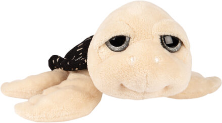 Gifts pluche zeeschildpad Jules knuffeldier - cute eyes - beige - 24 cm - Knuffel zeedieren