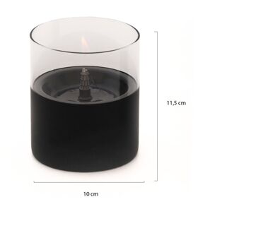 Giftset Lilly 10 sfeerlicht ø10cm (h:11,5cm) - Laagste prijsgarantie! Zwart