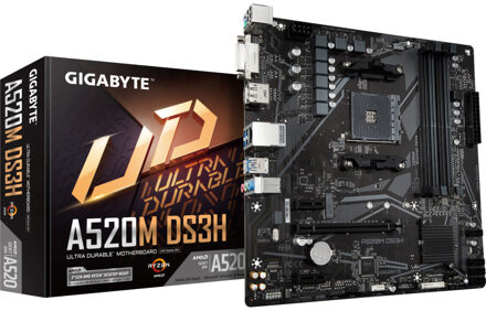Gigabyte A520M DS3H (rev. 1.x) Socket AM4 micro ATX