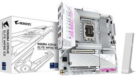 Gigabyte B860M AORUS ELITE WIFI6E ICE Moederbord