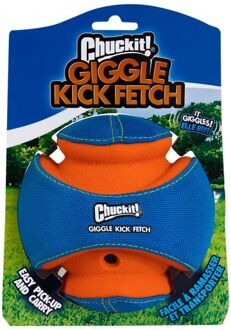 Giggle kick Fetch - Apporteerspeelgoed - Blauw/Oranje - Small - 22 cm