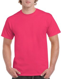 Gildan Fuchsia roze katoenen shirt voor volwassenen 2XL (44/56)