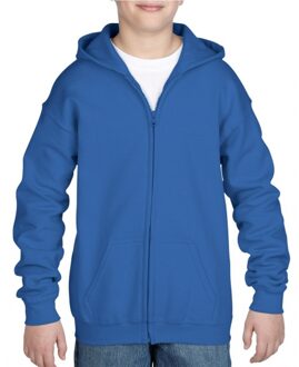 Gildan Kobalt blauwe capuchon vest voor jongens L (164)