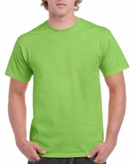 Gildan Limegroen katoenen shirt voor volwassenen 2XL (44/56)