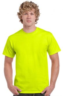 Gildan Neon geel kleurige t shirts 2XL