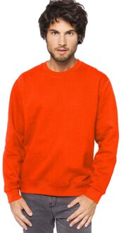 Gildan Oranje sweater/trui katoenmix voor heren