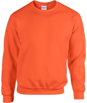 Gildan Oranje sweater/trui met ronde hals voor heren