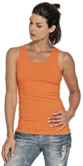 Gildan Oranje tanktop/singlet voor dames - Holland feest kleding - Supporters/fan artikelen - dameskleding hemdje/top L (40)