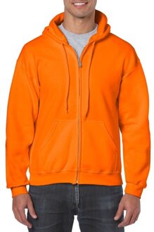 Gildan Oranje vest met capuchon voor heren 2XL