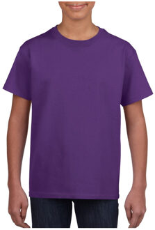 Gildan Paars basic t-shirt met ronde hals - voor kinderen - katoen - 145 grams