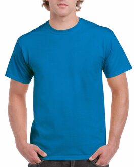 Gildan Saffierblauw of turquoise katoenen shirt voor volwassenen - voordelige kwaliteits t-shirts 2XL (44/56)