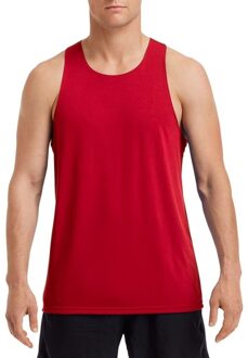 Gildan Sport hardloop singlet rood voor heren - Heren sportkleding hemd/top rood M (38/50)