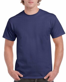 Gildan T-shirts donkerblauw voor heren - zware 200gr kwaliteit - Basic shirts - Katoen - Korte mouwen