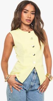 Gilet Met Gouden Knopen Op Maat, Lemon - 44