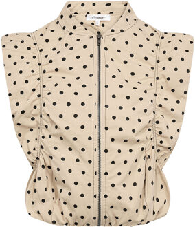 Gilet met stipjes Diddi  naturel