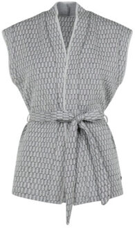 Gilet milou dessin - maat XL Grijs