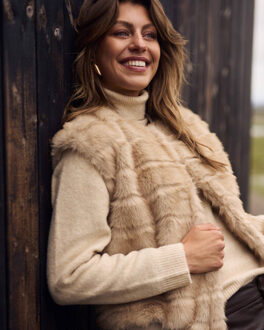 Gilet nkf08011 billy Beige - M