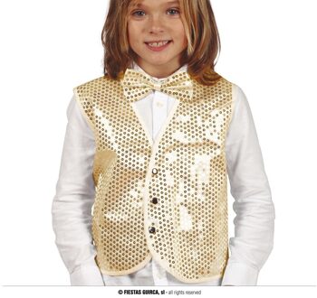 Gilet Pailletten Kind Goud Goud - Brons